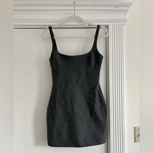 Pinstripe Mini Dress